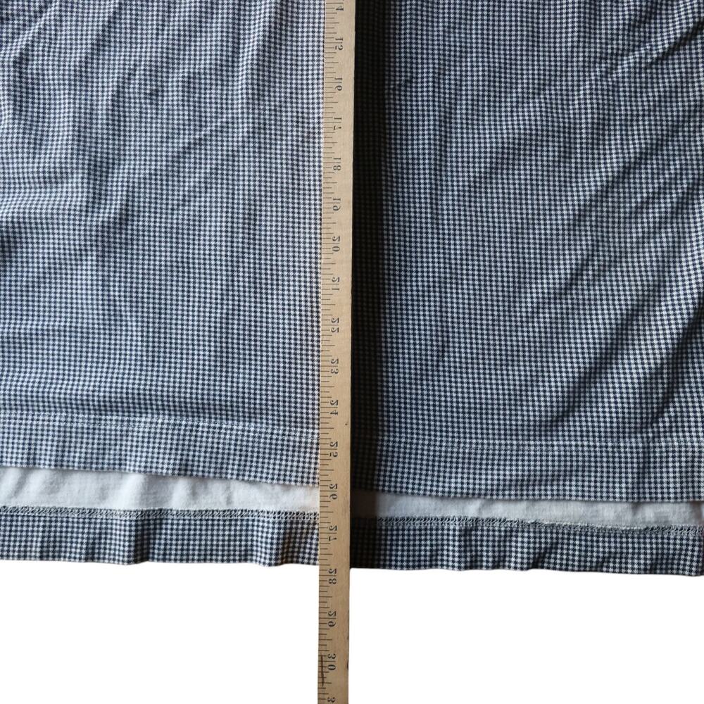 Nautica Gingham Polo Shirt M Navy White Classic Fit Cotton - Picture 9 of 10